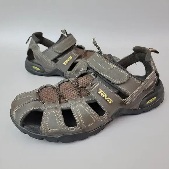 Teva Forebay Size 12 Sport Trail River Sandals Water Hiking Shoes Gray/Tan Amazon.com | Teva Men main image 2
